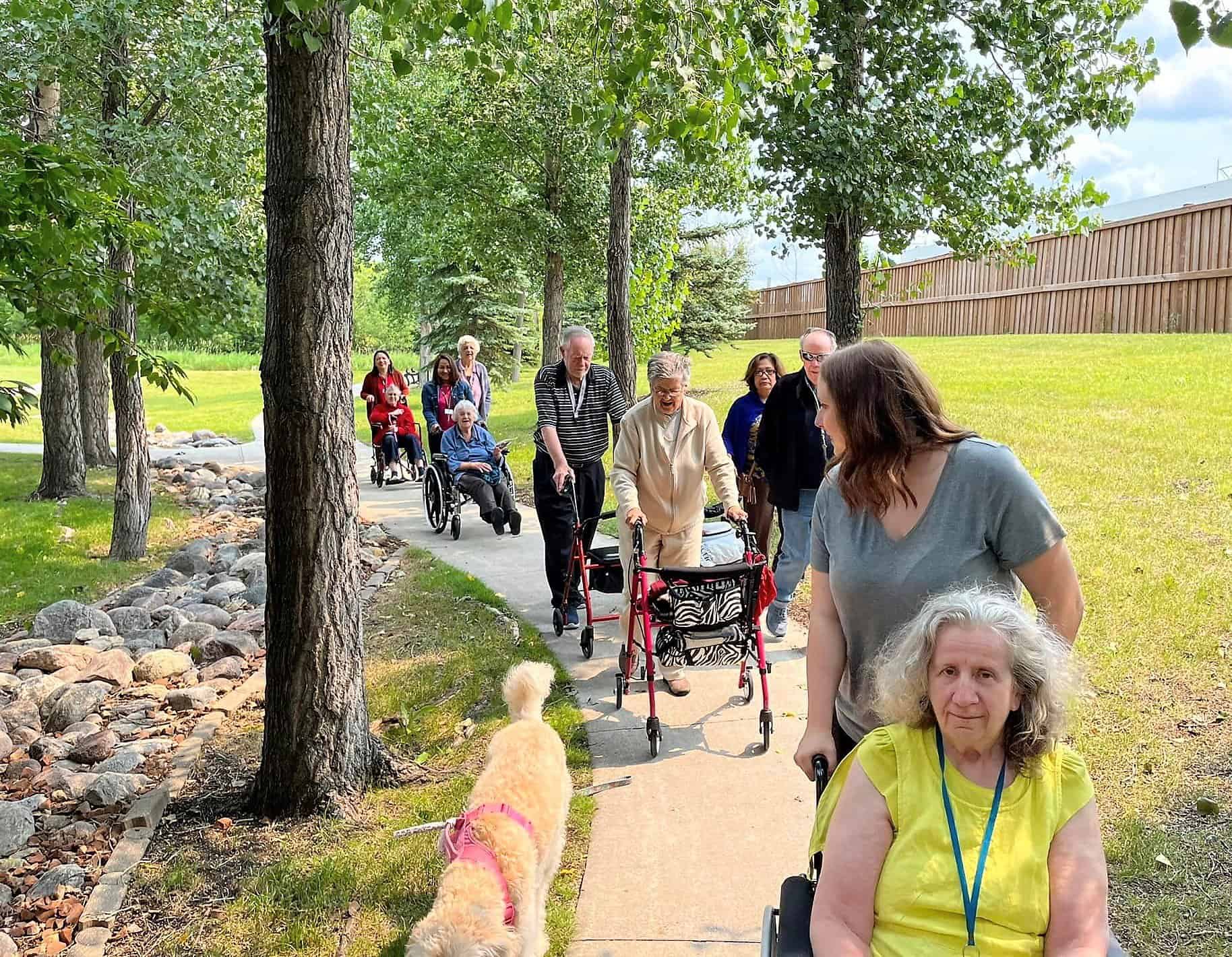 Senior Games - All Seniors Care Senior with Dog