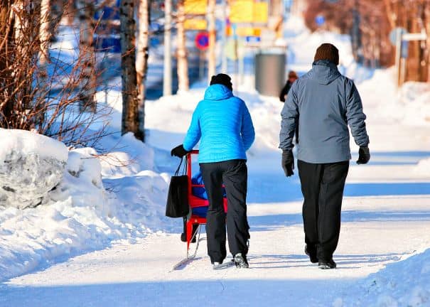 Featured image for “Preventing Winter Falls While Using a Cane or Walker”